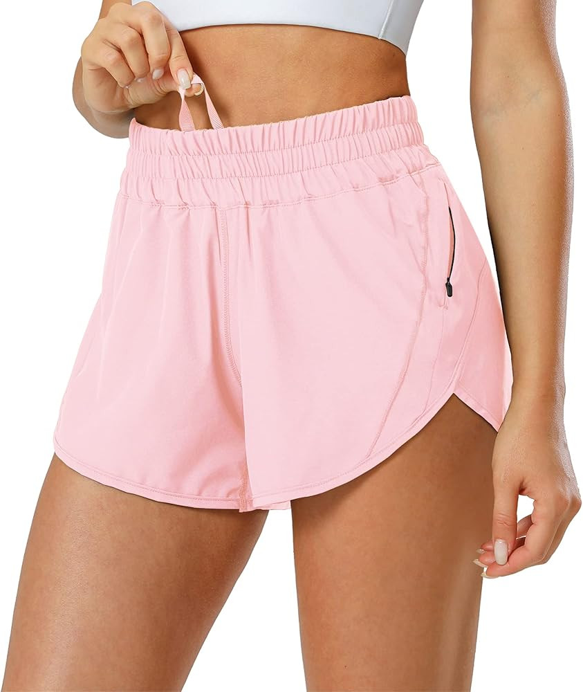 Aurefin Athletic Shorts for Women,Women's Quick Dry Workout Sports Active Running Track Shorts with  | Amazon (US)