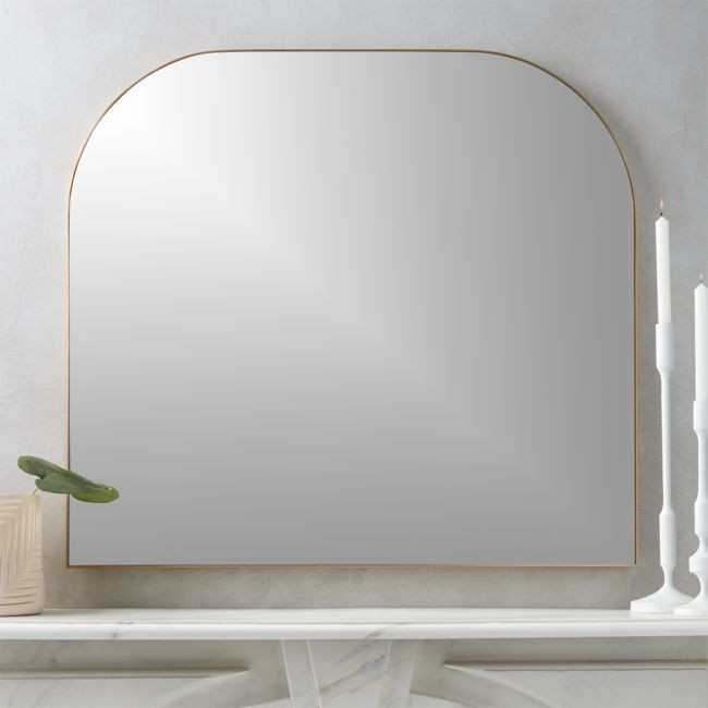 Infinity Brass Mantel Mirror | CB2