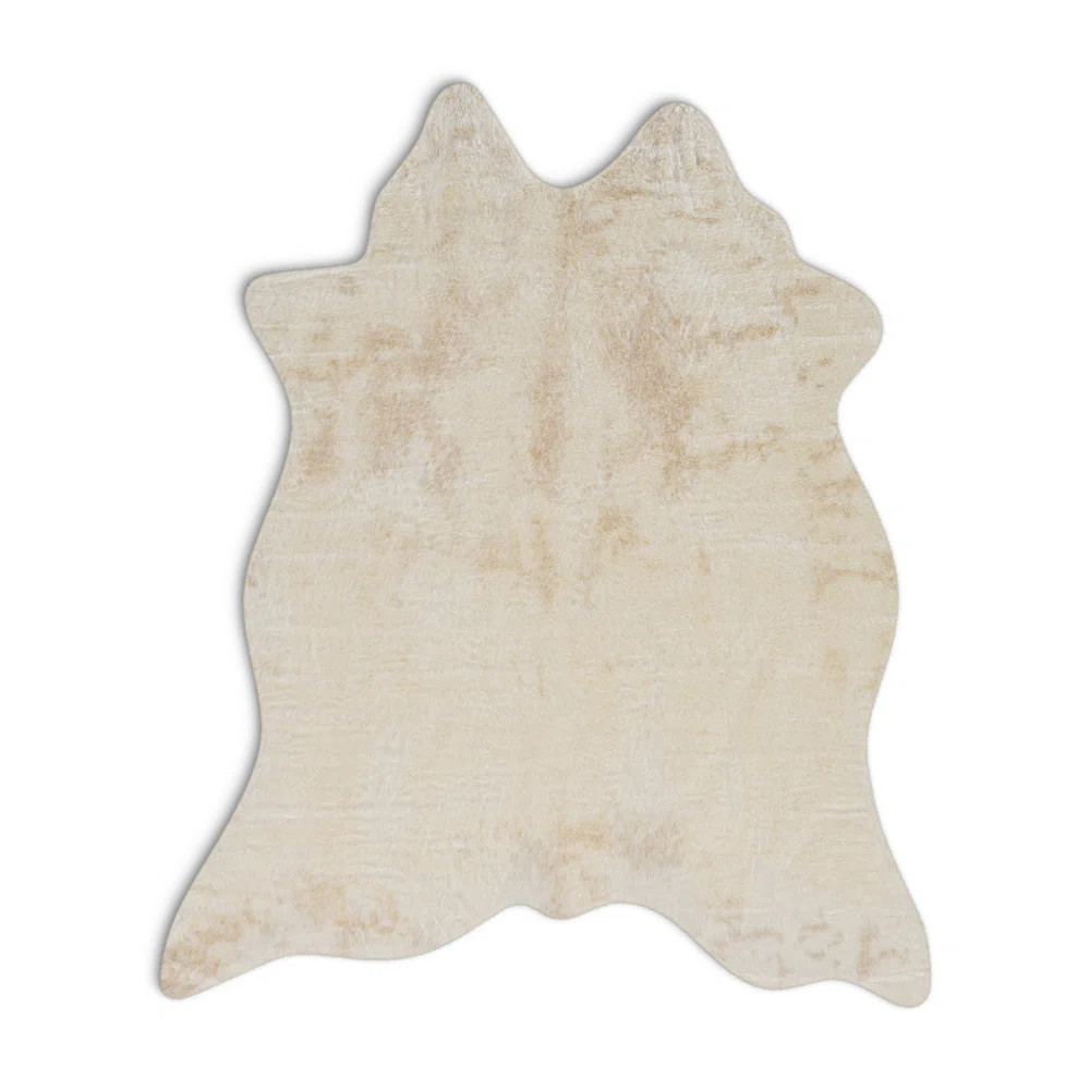 Mercury Row® Lilianna Faux Cowhide Ivory Rug & Reviews | Wayfair | Wayfair North America