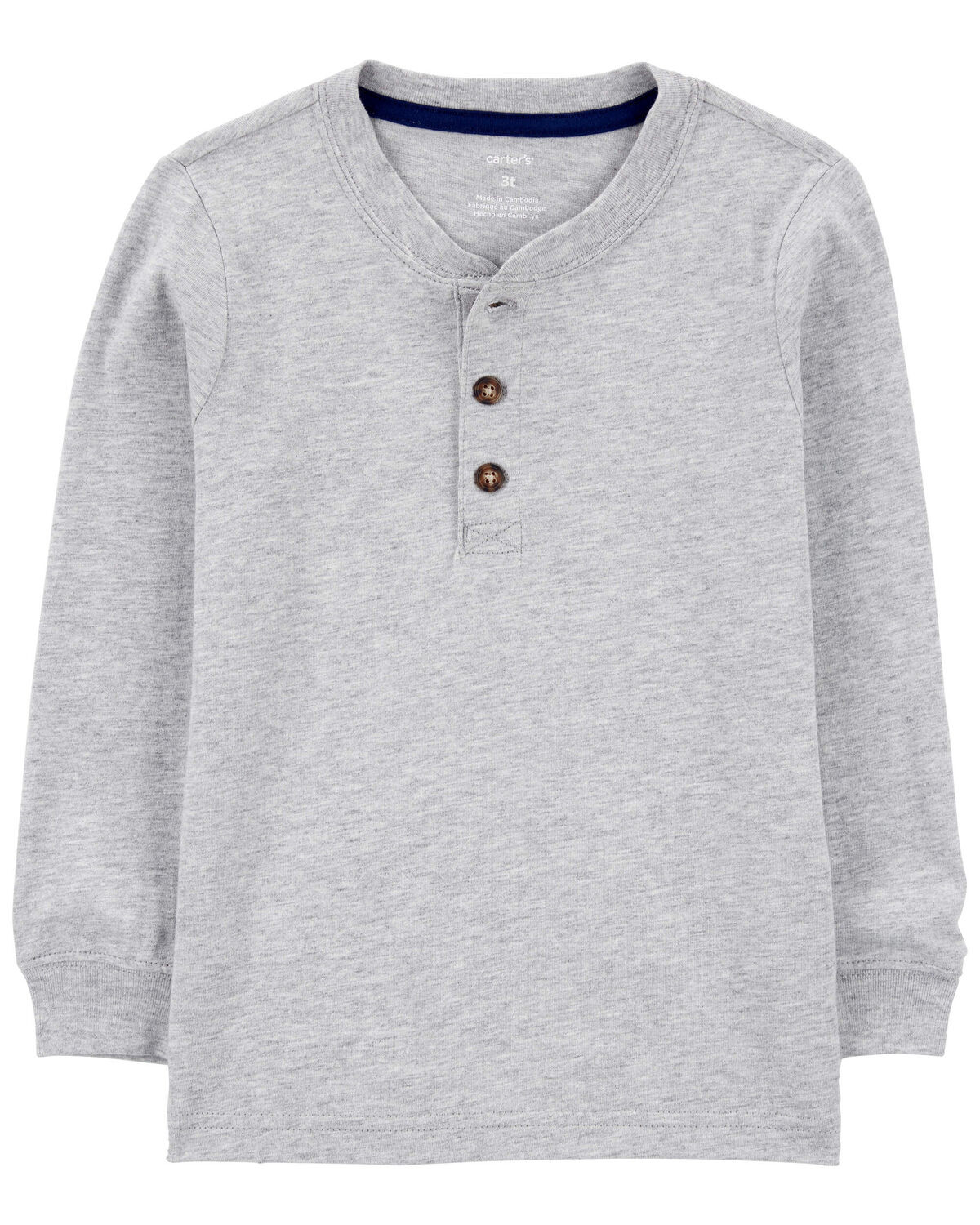 Toddler Long-Sleeve Henley Tee - Carter's | Carter's | Carter's