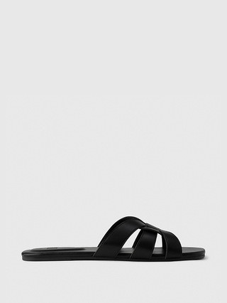 Vegan Leather Cross Strap Sandals | Gap (US)