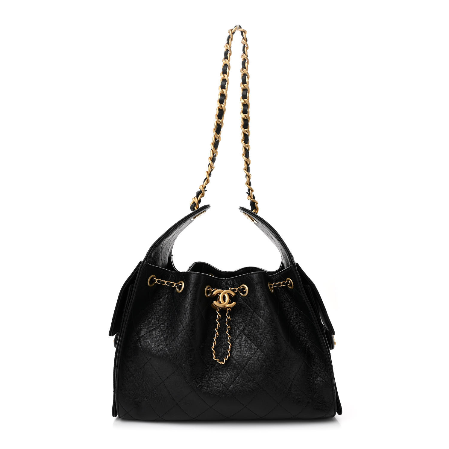 Chanel Caviar Quilted Small Chanel 25 Handbag Black | FASHIONPHILE (US)