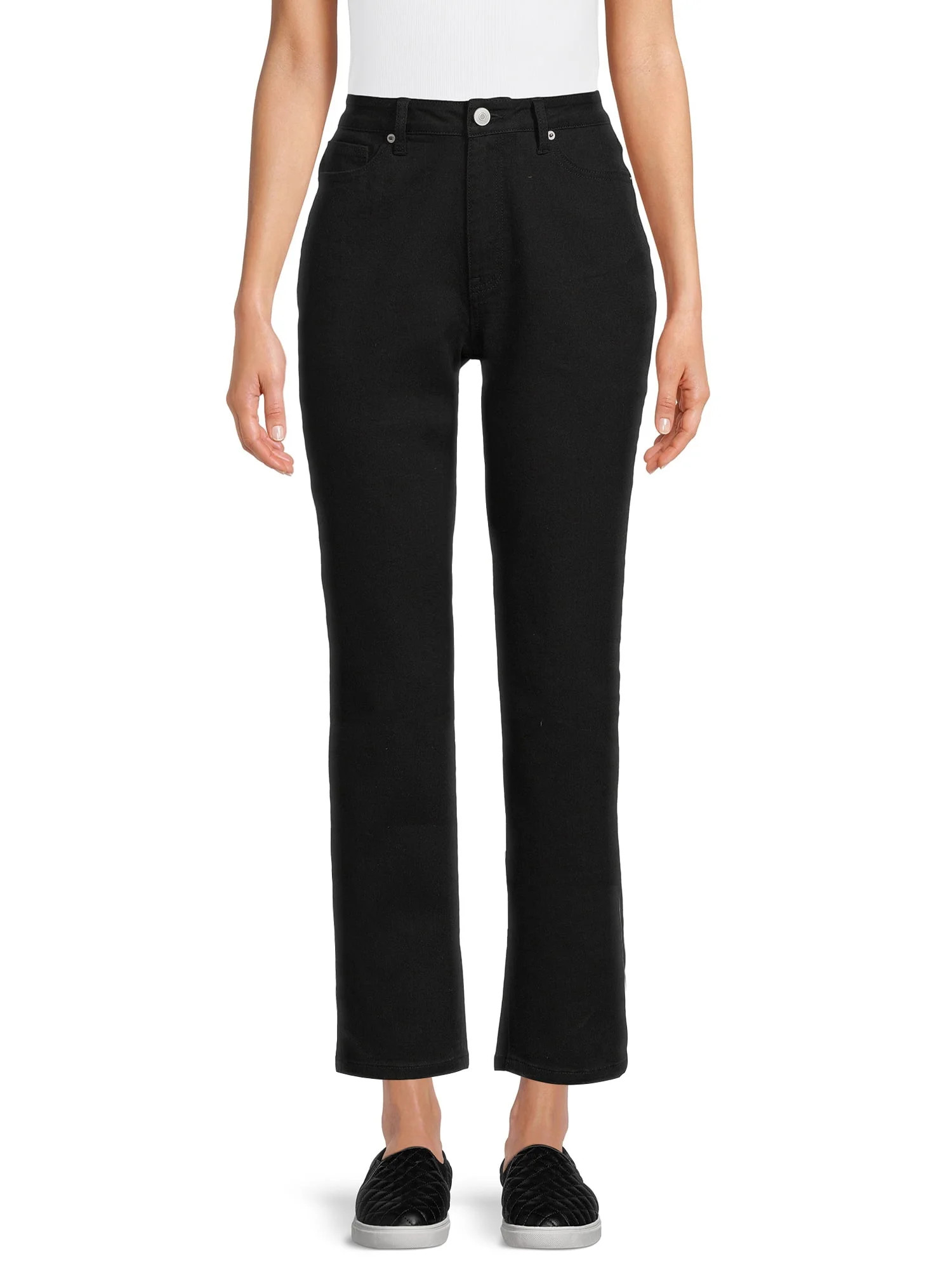 No Boundaries Juniors' High Rise Mom Jeans - Walmart.com | Walmart (US)