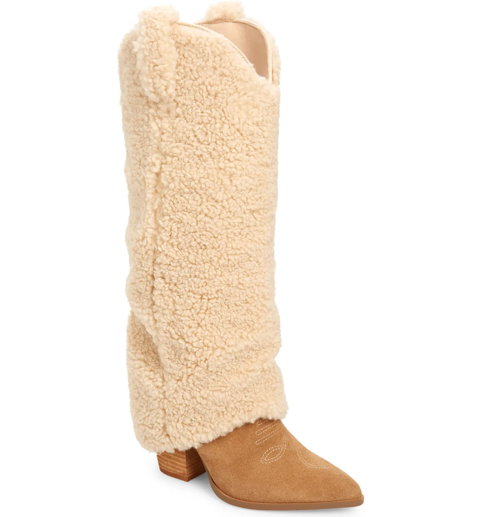 Lassy Ruched Pointed Toe Western Boot (Women) | Nordstrom