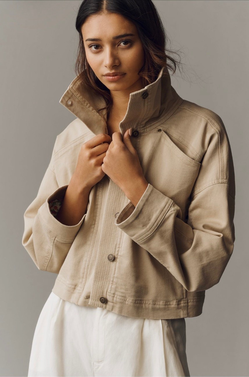 This cropped trench has a floral lining. Perfect spring jacket!! 

#LTKootd #LTKTravel #LTKSeasonal