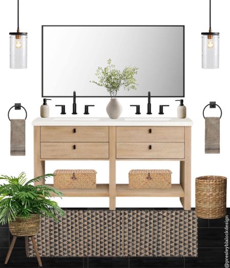 Bathroom Refresh / Bathroom Design / Mood Board / Bath Vanity / Pottery Barn / Jute Rug / Glass Pendant Light / Double Mirror / Seagrass Basket / Target Home / Amazon Home / Home Decor / Sale Alert / Faux Stems / Artisan Vase / Soap Dispenser 

#LTKfindsunder100 #LTKhome #LTKstyletip