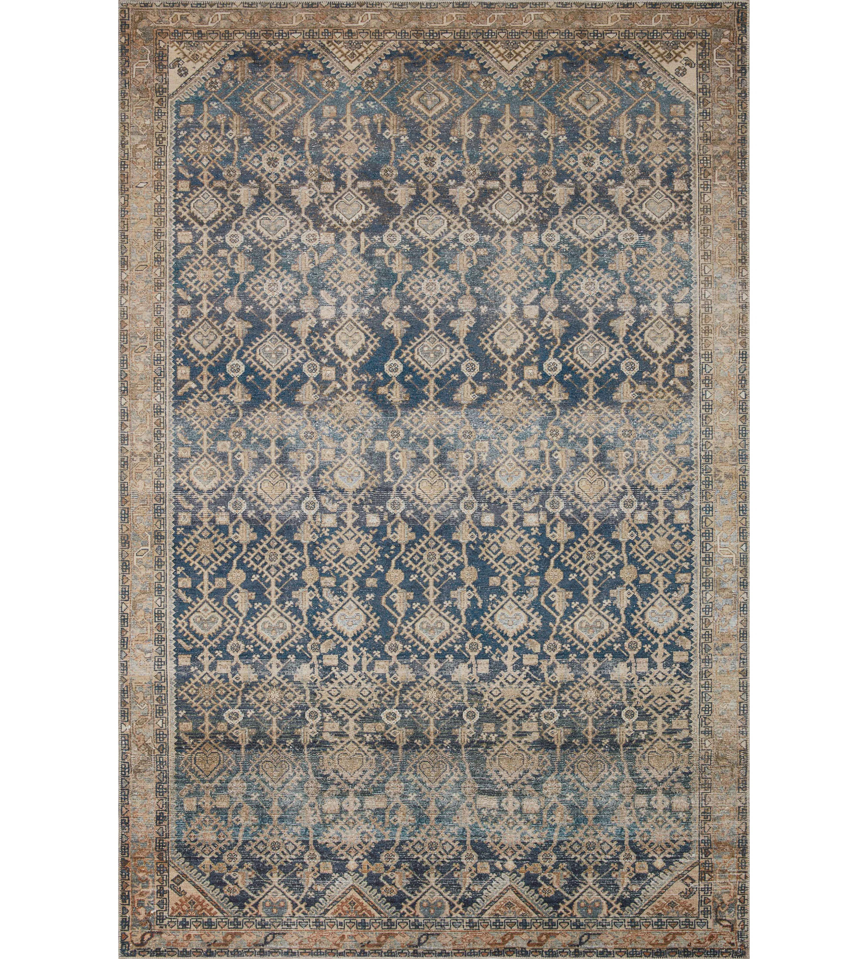 Magnolia Home by Joanna Gaines x Loloi Lenna Indigo / Natural Area Rug & Reviews | Wayfair | Wayfair North America