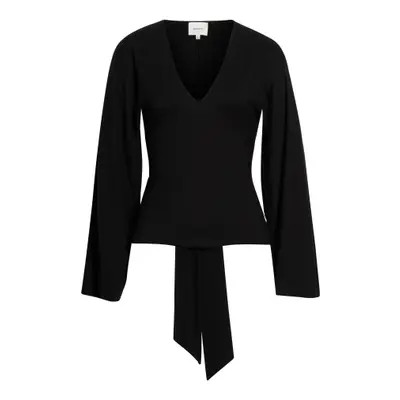 Reformation Hadley Tie Waist Knit Top in Black at Nordstrom, Size X-Small | Nordstrom