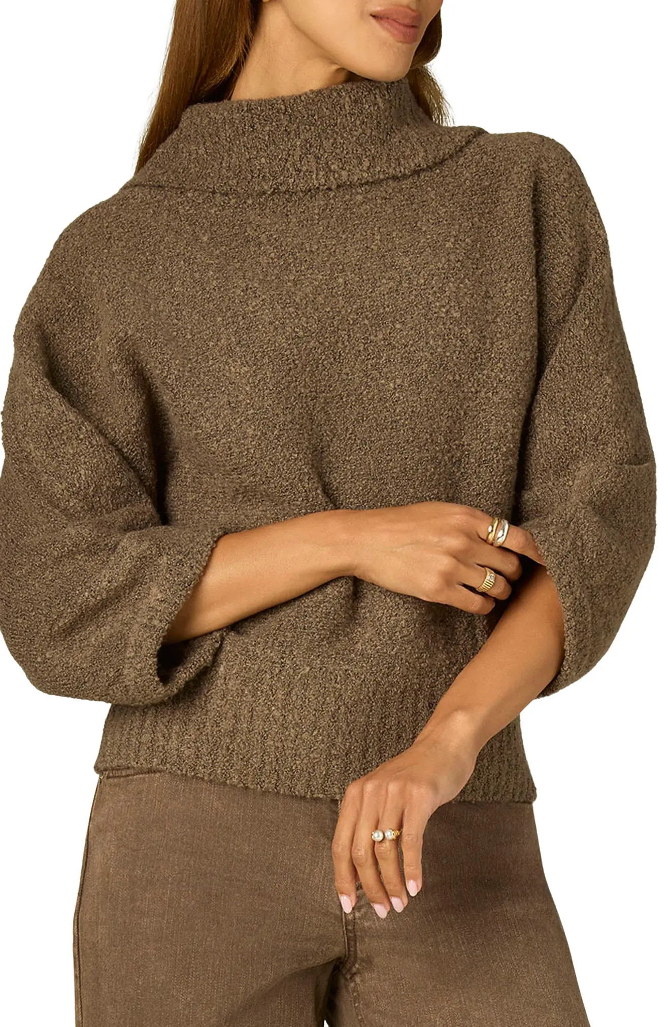 Wit & Wisdom Dolman Sleeve Boucl\u00e9 Sweater (Women) | Nordstrom | Nordstrom