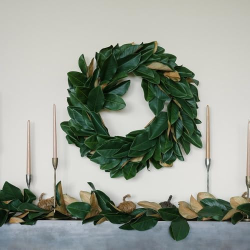 CG Hunter Holiday Collection Faux Wreath, Premium Artificial Indoor and Outdoor Large 30" Magnoli... | Amazon (US)