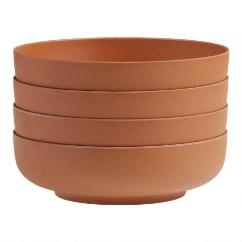 Upcycle Bamboo Fiber Bowls 4 Pack | World Market