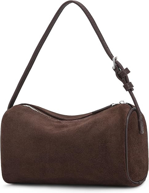 Genuine Leather Crossbody Bag: Small Barrel Purse for Women | Amazon (US)