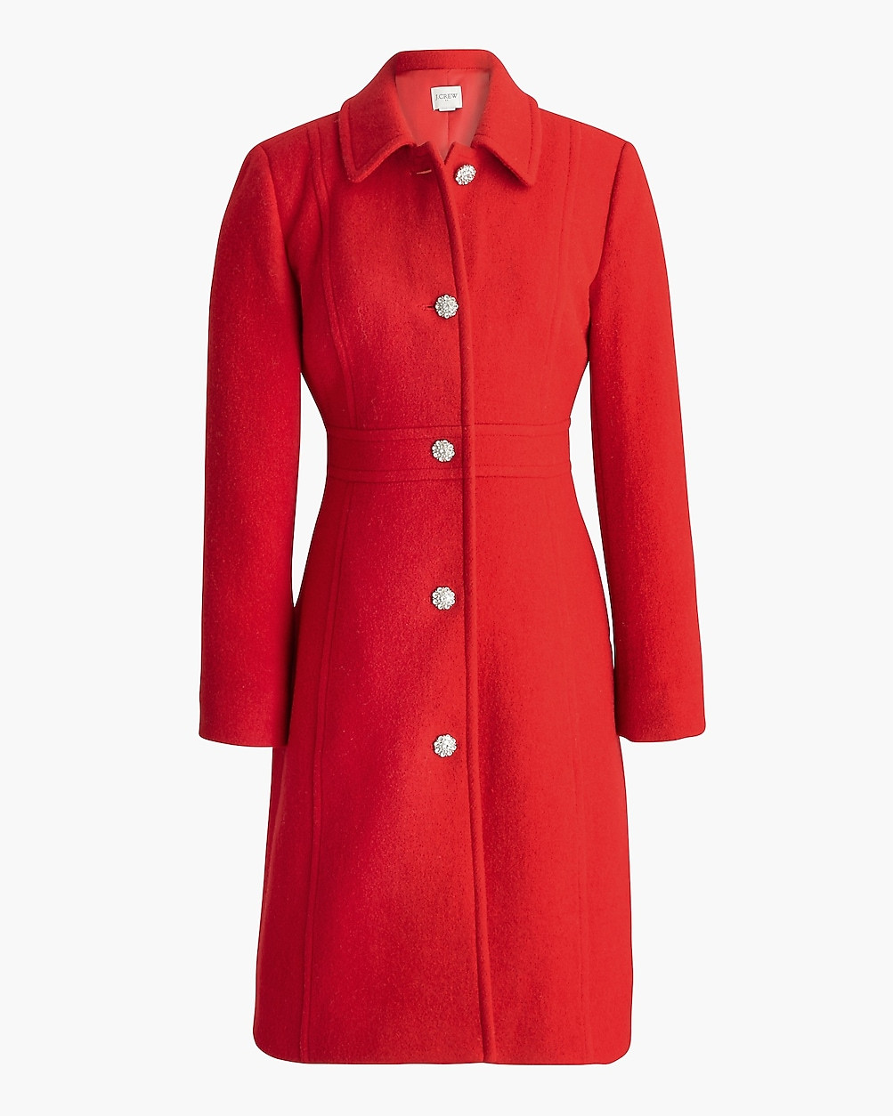 Lady day coat with jeweled buttons | J.Crew Factory