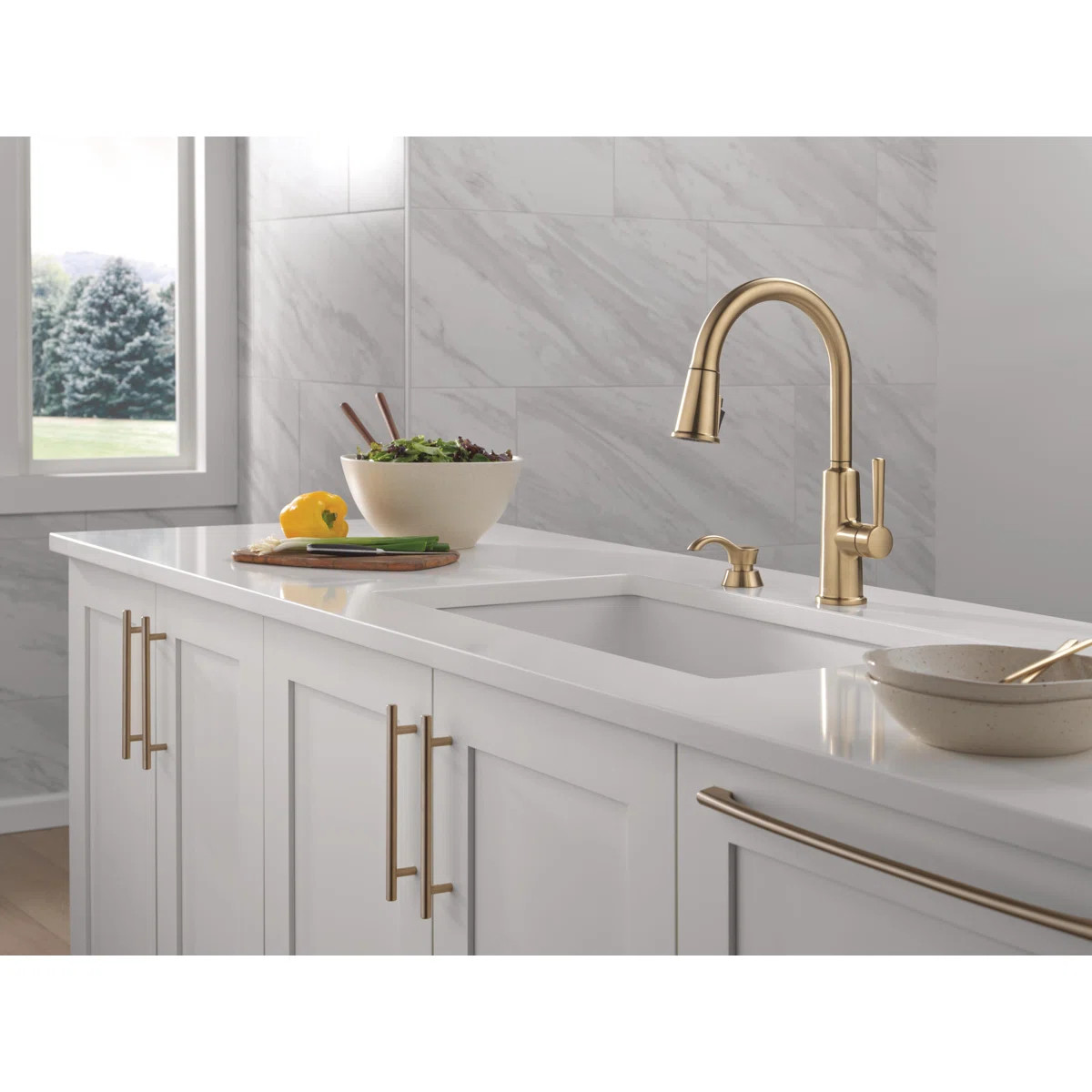 Finnridge Pull Down Kitchen Sink Faucet, Kitchen Faucet with High Pressure ProClean Spray 19730LF... | Wayfair North America