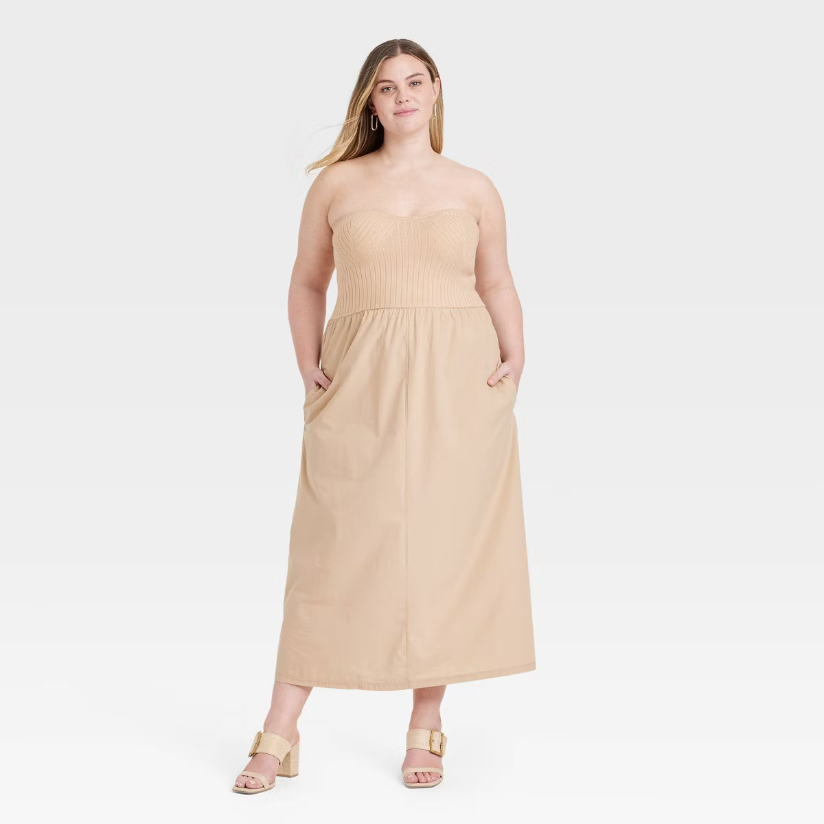 Women's Strapless Midi Sweater Dress - Universal Thread™ | Target