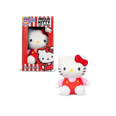 Schylling Hello Kitty and Friends Micro Teenies Plush – Hello Kitty (Red on Pink), 3-Inch Collectible, Ages 3+ | Target