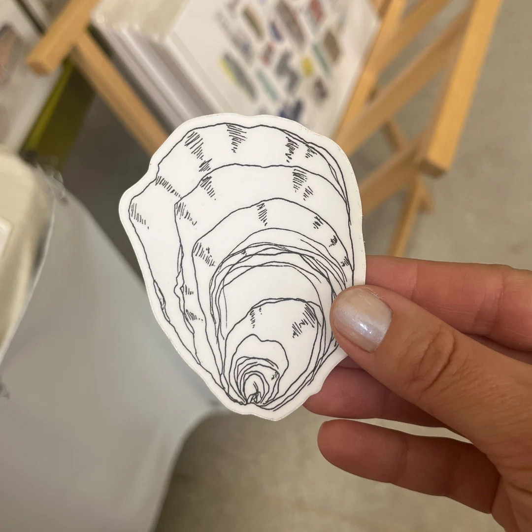 Oyster sticker | Etsy (US)