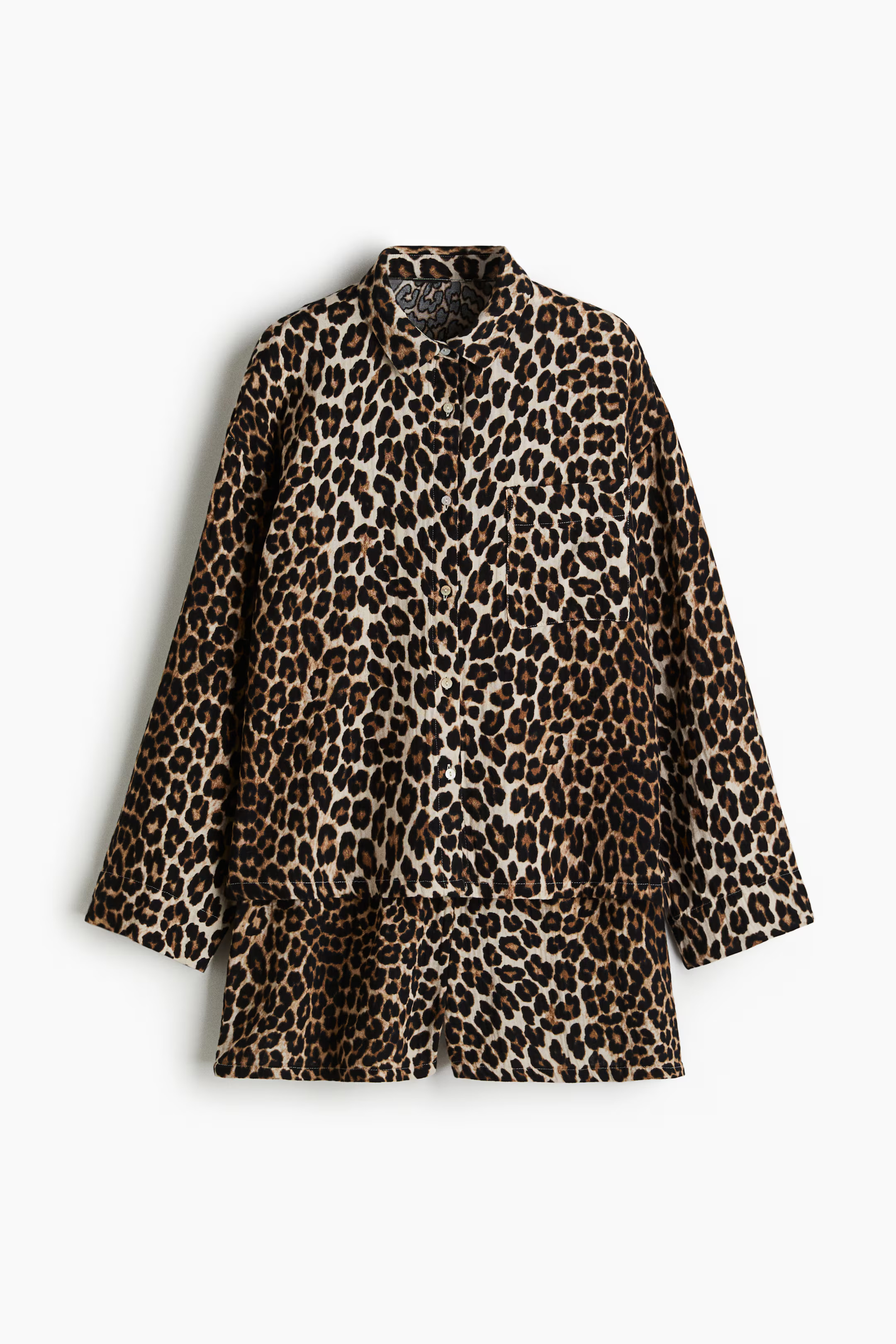 Pyjama shirt and shorts | H&M (UK, MY, IN, SG, PH, TW, HK)