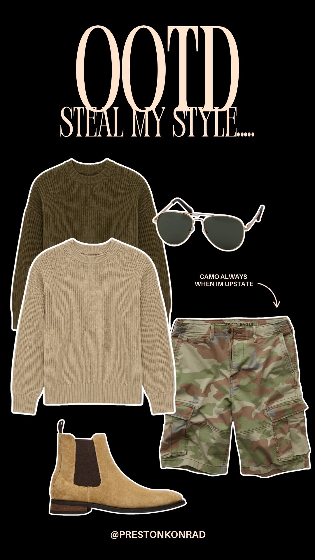 Upstate weekends in oversized knits & camo always.

#LTKootd #LTKgrwm #LTKActive