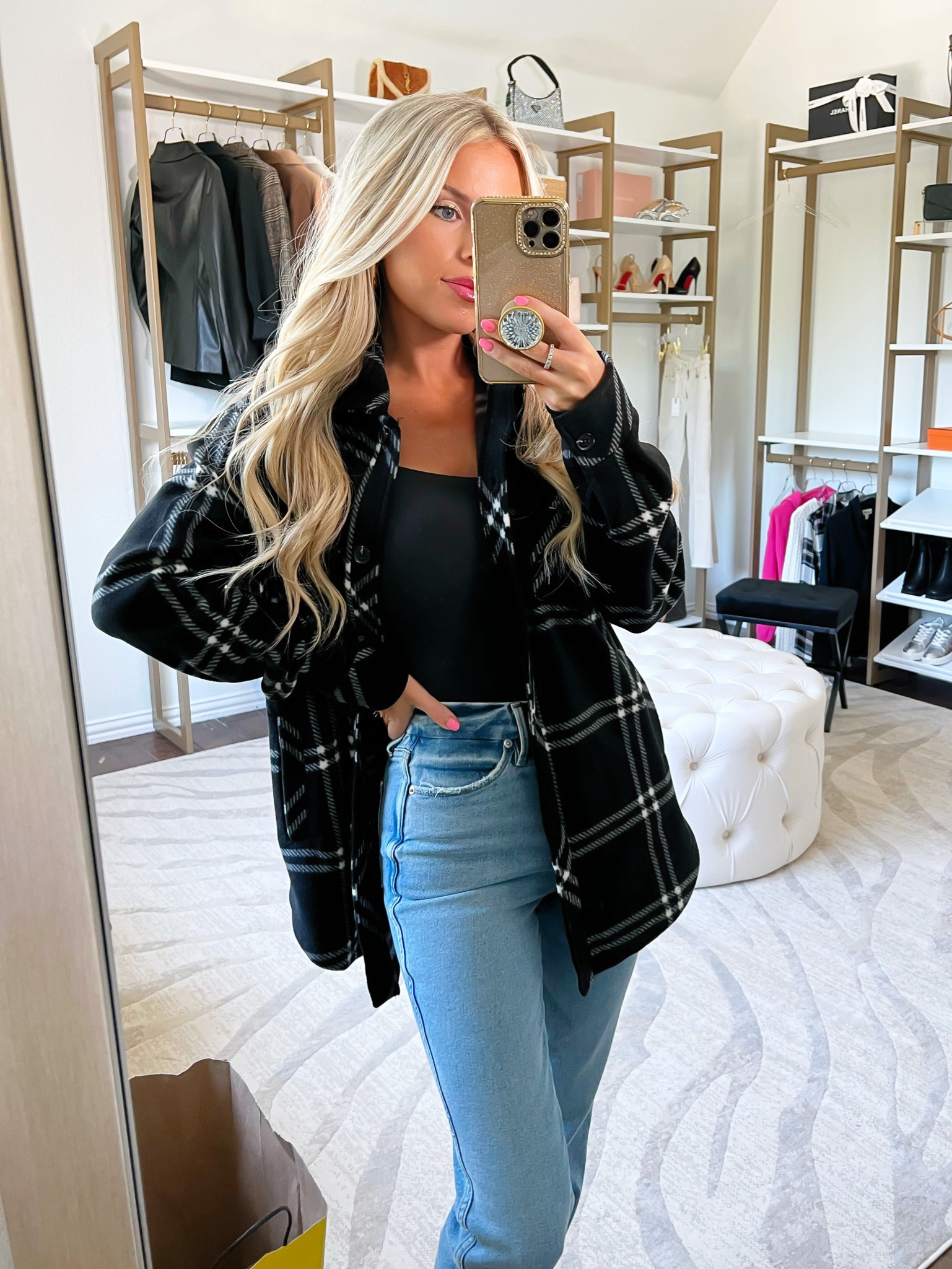 Nsale. Nordstrom sale. Shacket. Plaid shacket. Fall style. Black shacket. Good American 

#LTKxNSale #LTKunder100 #LTKsalealert