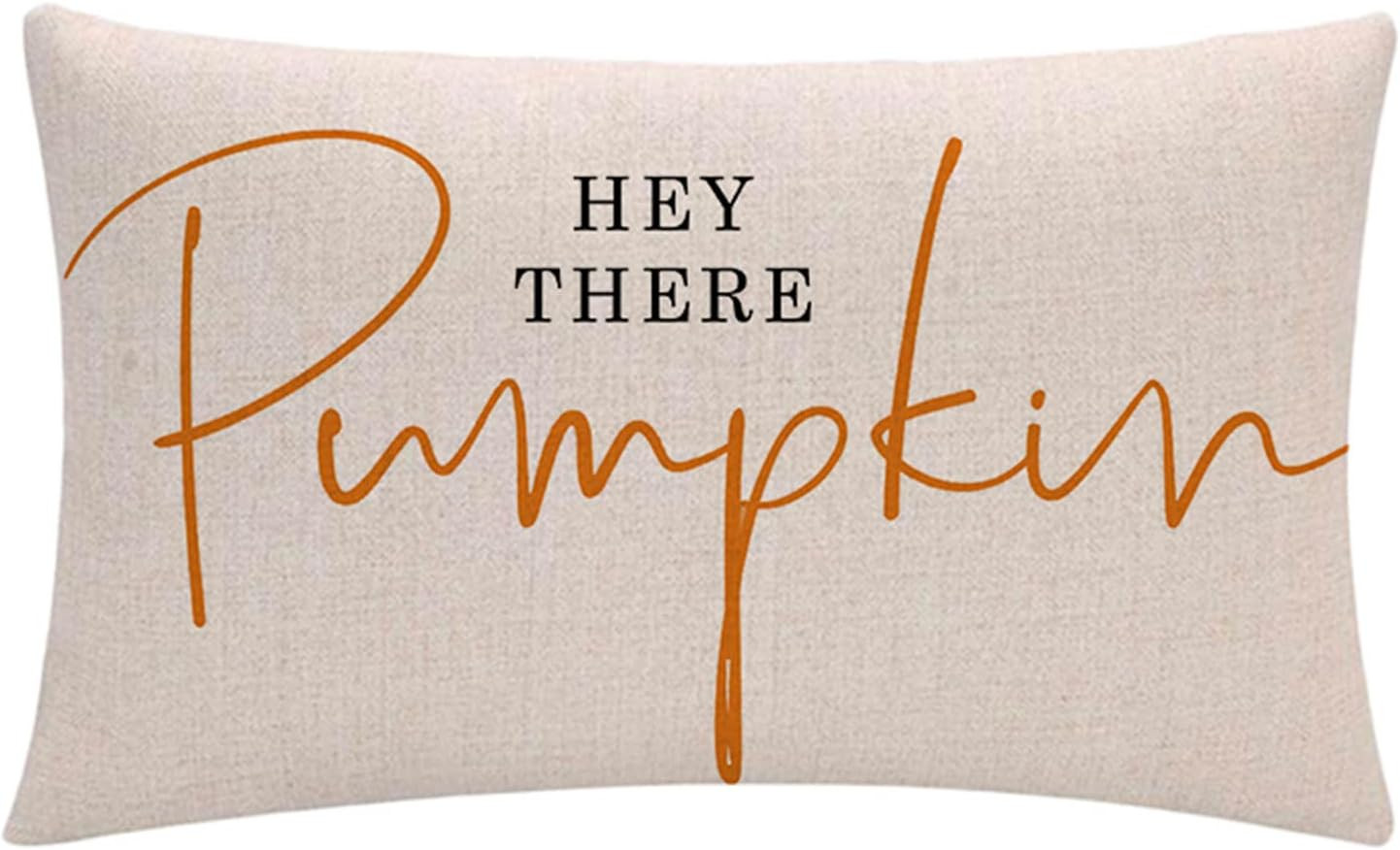 Fall Decor Pillow Cover Hey There Pumpkin Rectangular/Waist Cushion Cover Autumn Multi Farmhouse ... | Amazon (CA)