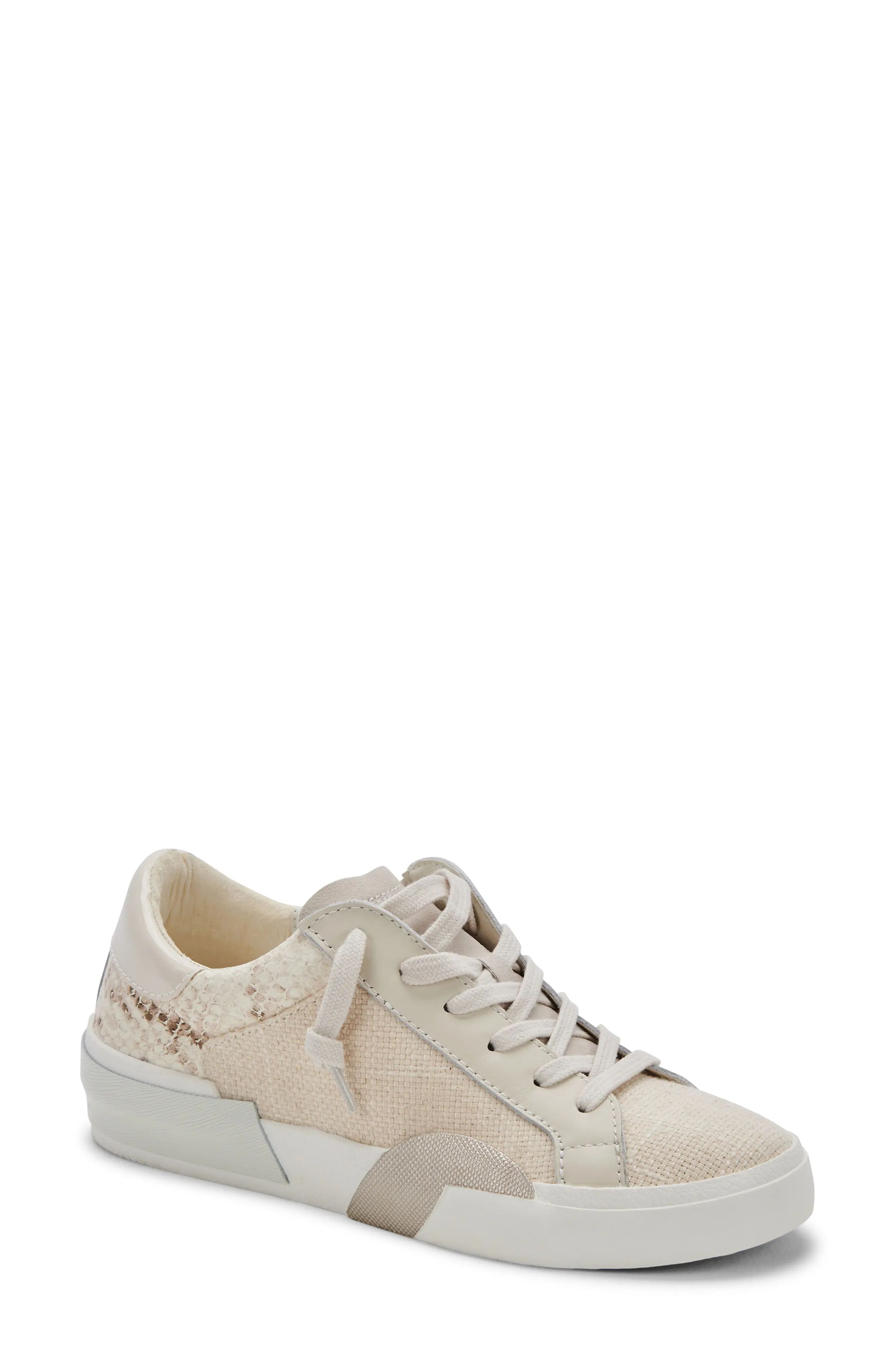 Dolce Vita Zina Sneaker in Natural Linen at Nordstrom, Size 5.5 | Nordstrom