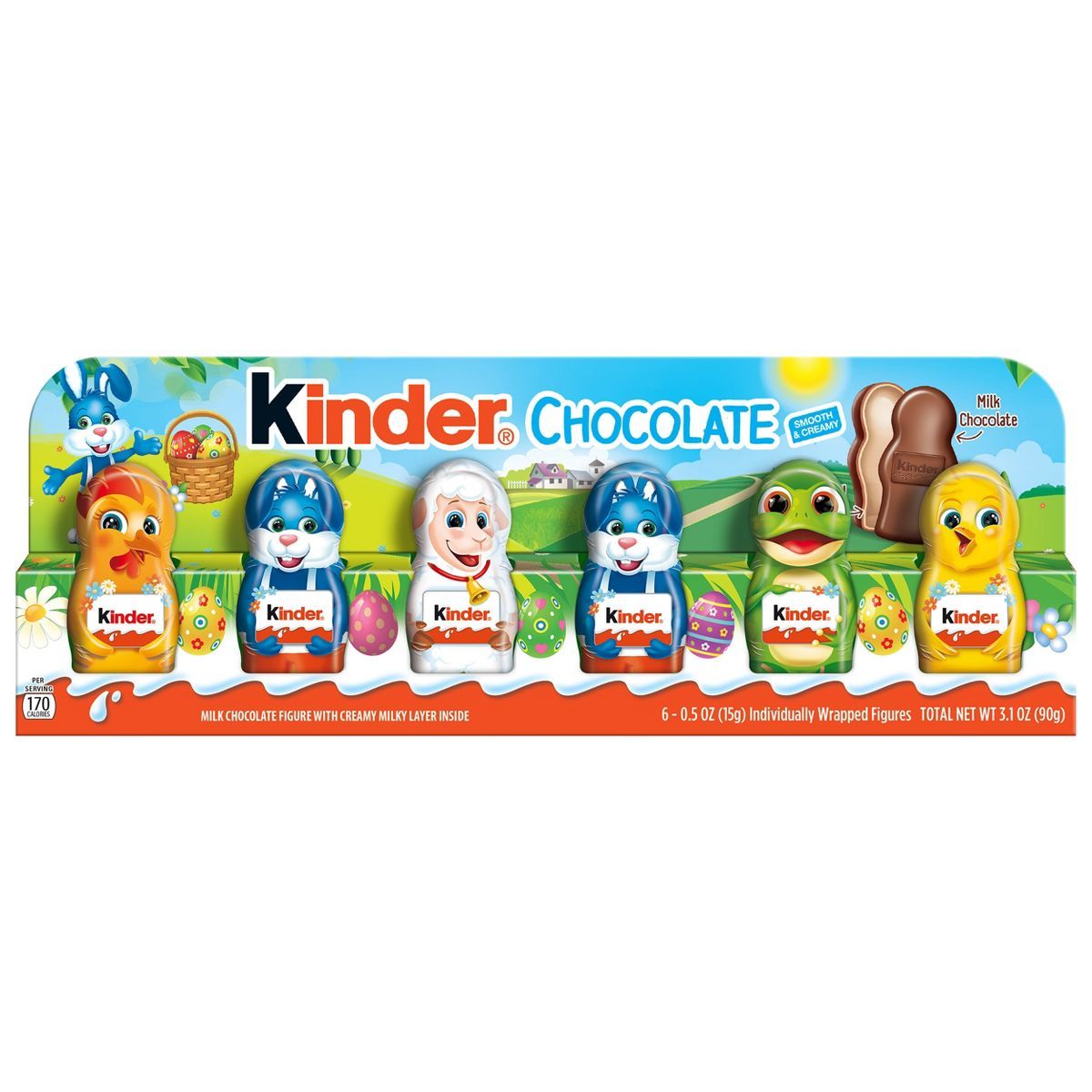 Kinder Easter Milk Chocolate Figures - 3.1oz/6ct | Target