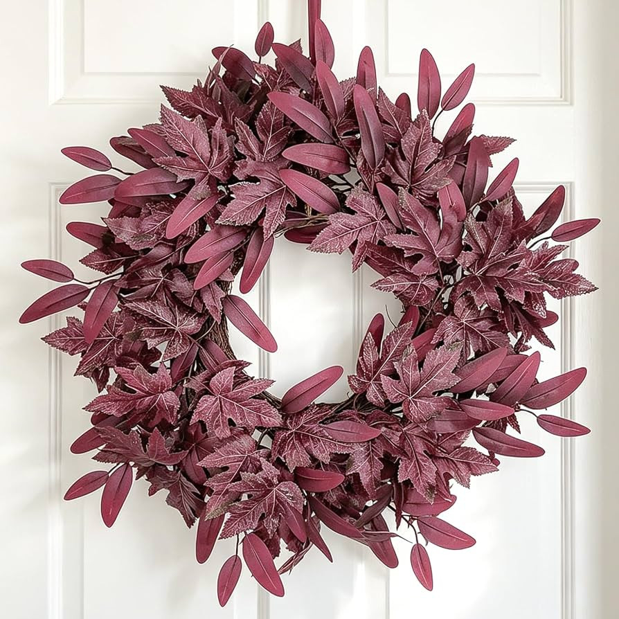 24" Fall Wreaths for Front Door, Fall Decor for Harvest Thanksgiving | Amazon (US)