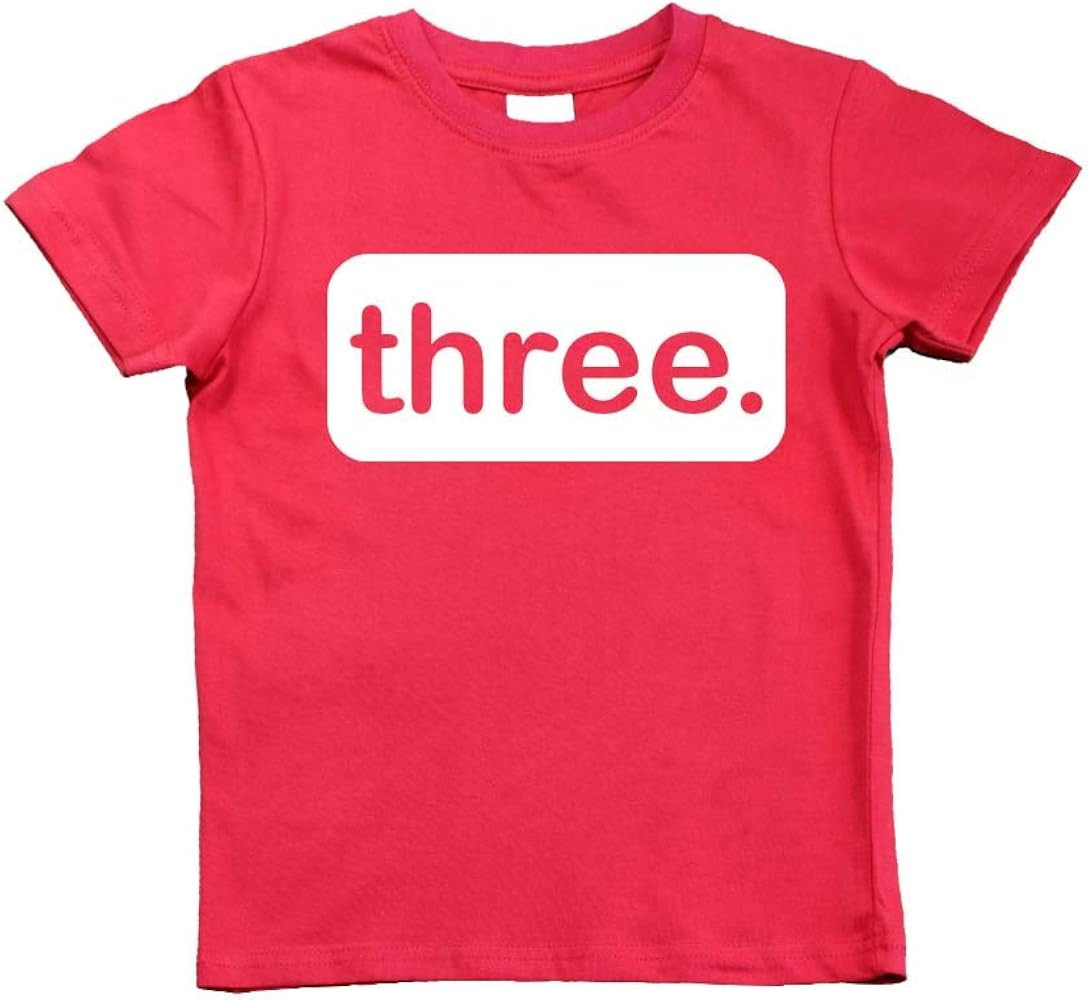 3rd Birthday Shirt boy Third Outfit 3 Year Old Toddler Gift Baby Tshirt Party Shirts | Amazon (US)