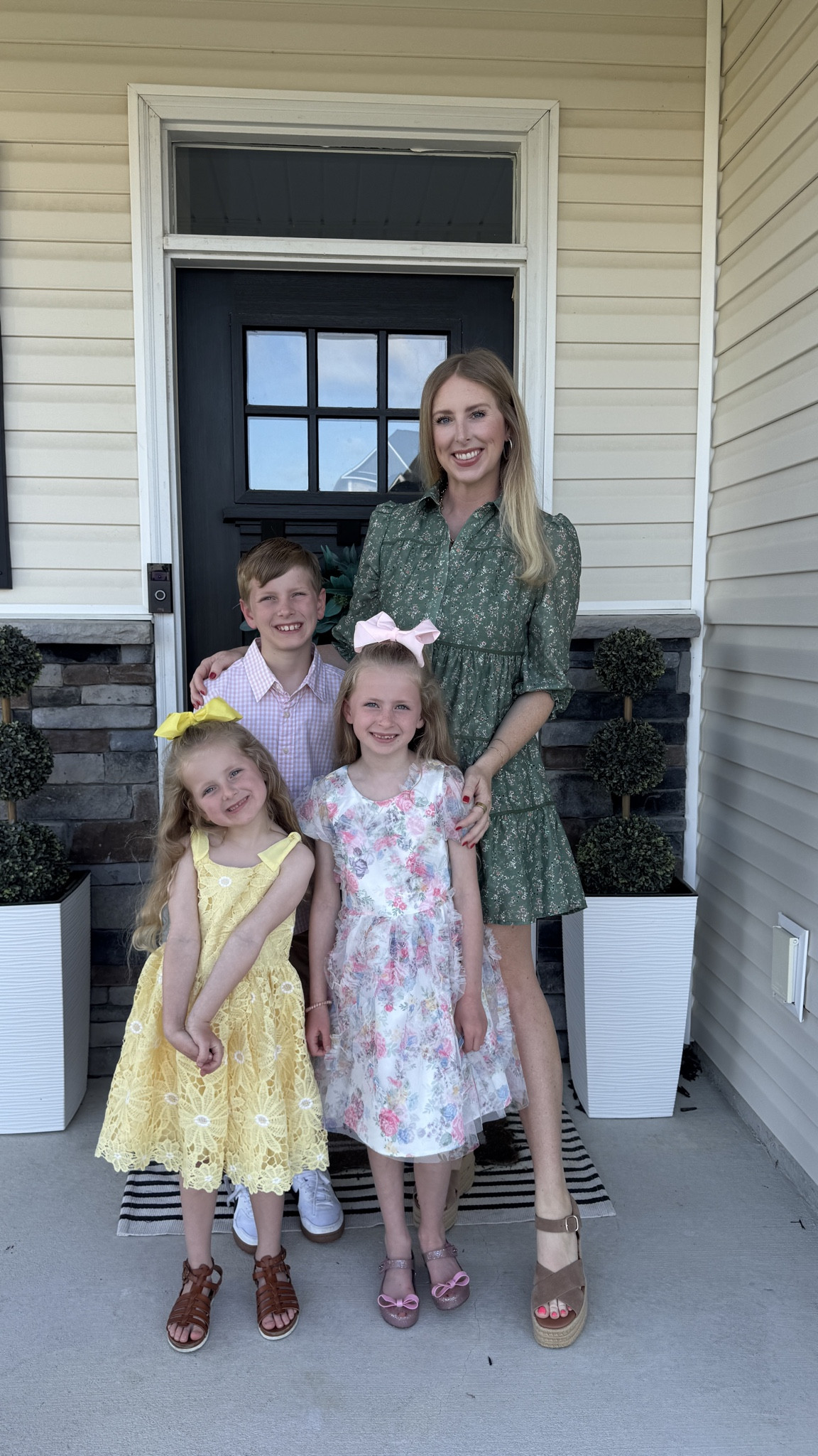 My green floral dress is from Belk and the kids outfits are all from Walmart!! 

#LTKmomlife #LTKKids #LTKootd