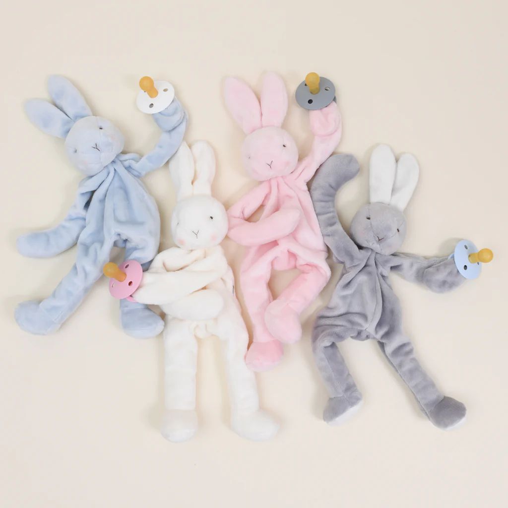 Silly Bunny Buddy | Pacifier Holder | Baby Beau & Belle