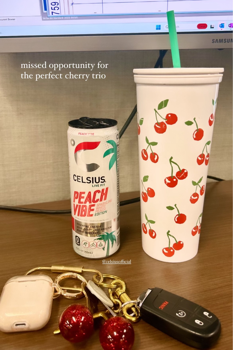 should’ve swapped the peach for a green apple cherry, so it was a perfect trio 🥲🥲


#LTKWorkwear #LTKItBag #LTKTravel