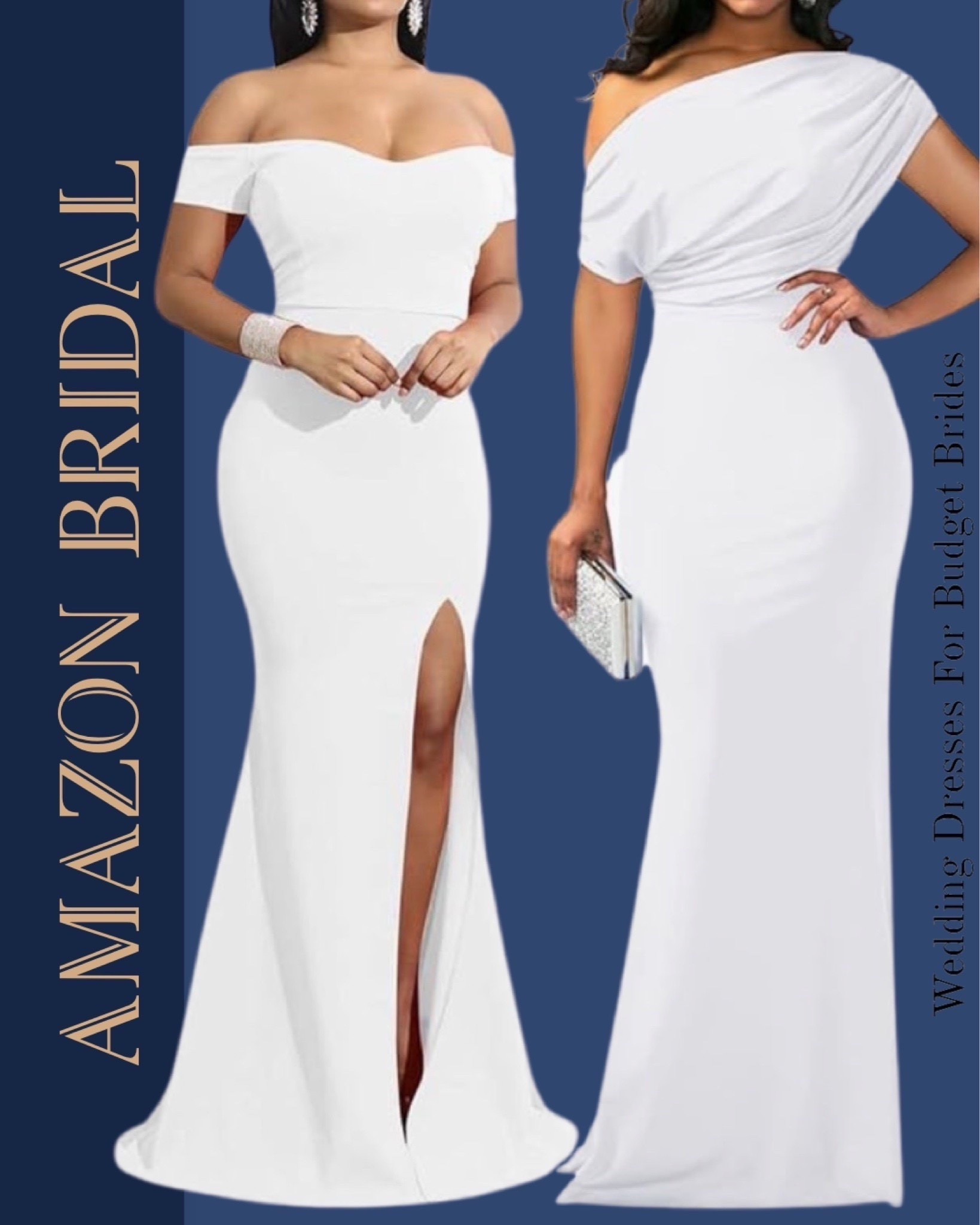 Affordable white maxi wedding dresses for the bride to be. On Amazon and under $100.

Reception dresses, courthouse elopement dresses, long white dresses, minimalist wedding dresses, or microwedding dresses. 

#LTKSeasonal #LTKWedding