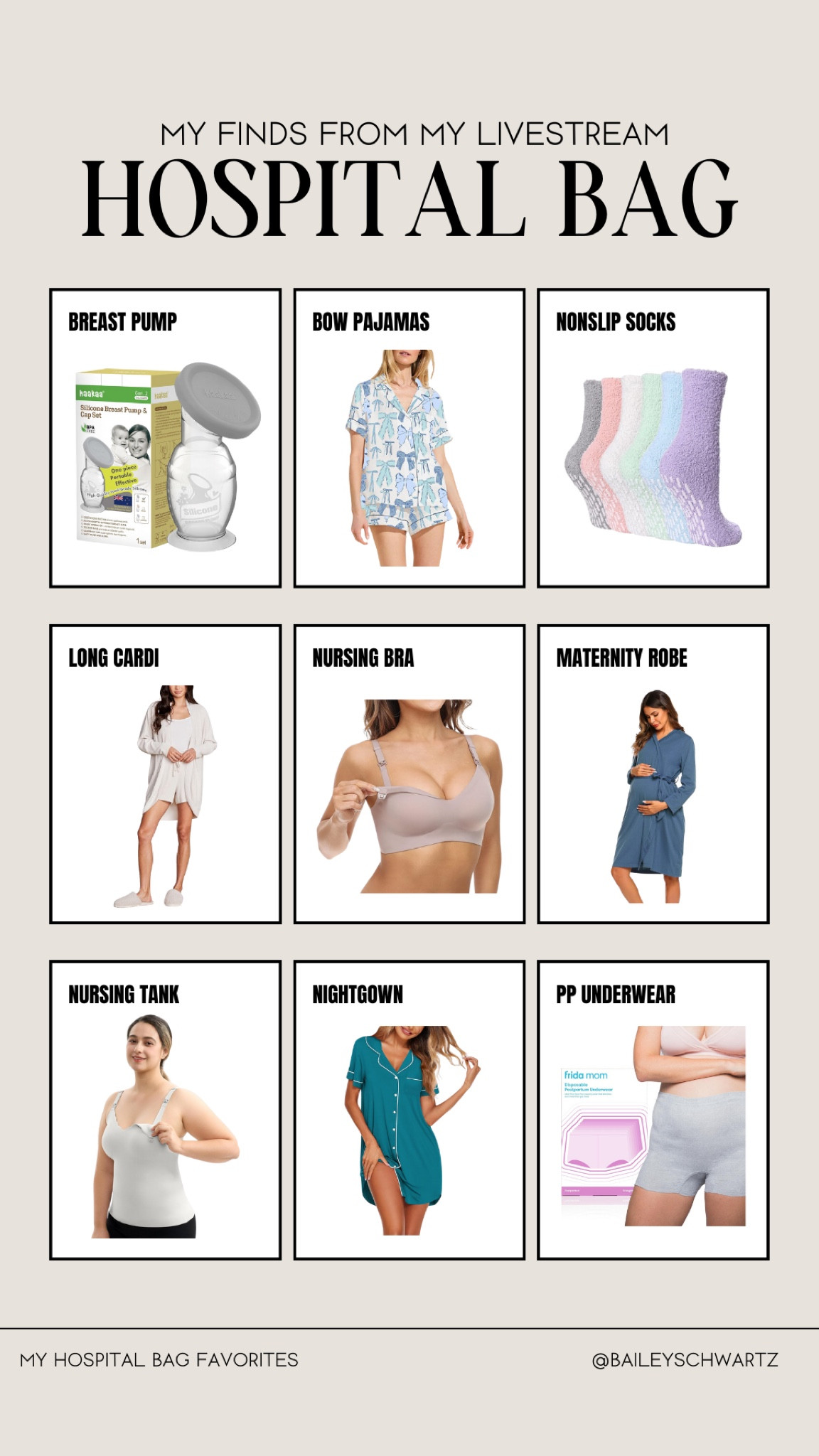 my hospital bag essentials 

#LTKBaby #LTKFindsUnder100