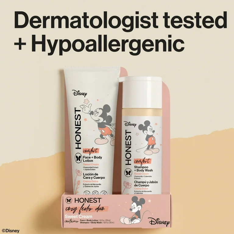 The Honest Company 2-in-1 Cleansing Shampoo + Body Wash and Face + Body Lotion Bundle | Gentle En... | Walmart (US)