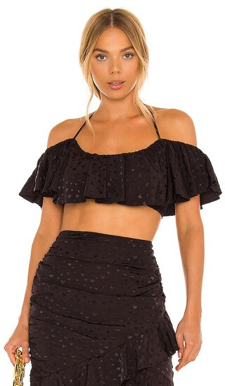 Laurena Top in Black | Revolve Clothing (Global)