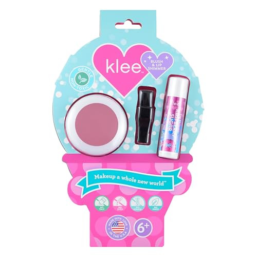 Luna Star Klee Blush and Lip Shimmer Makeup Kit. Gentle and Non-Toxic. Kid-Friendly. Made in USA. (Sweet Cherry Fun) | Amazon (US)