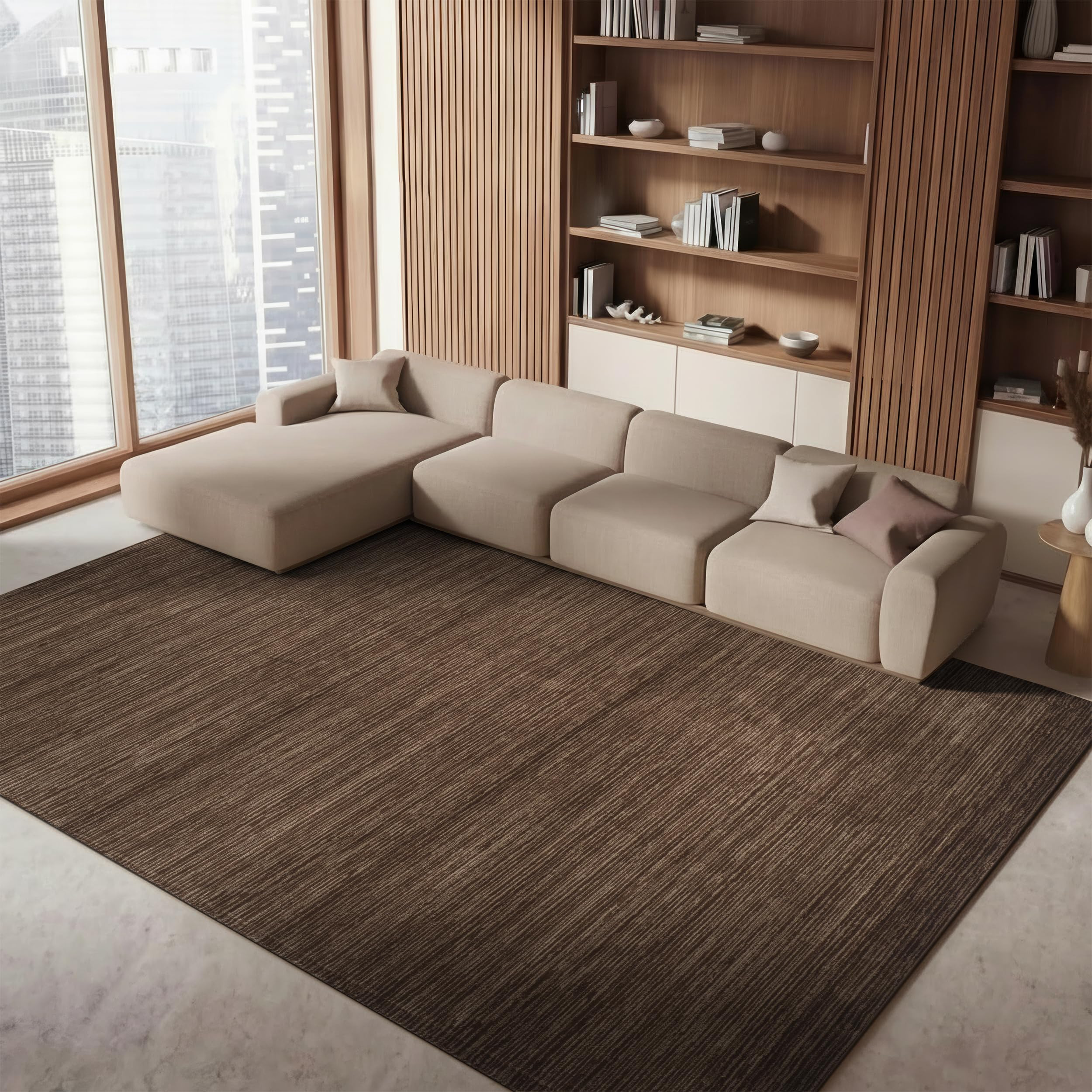 SAFAVIEH Area Rug 8x10 - Vision Collection - Large - Brown, Modern Ombre Design, Non-Shedding & E... | Amazon (US)
