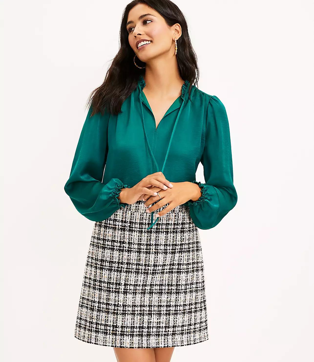 Tweed Shift Skirt | LOFT