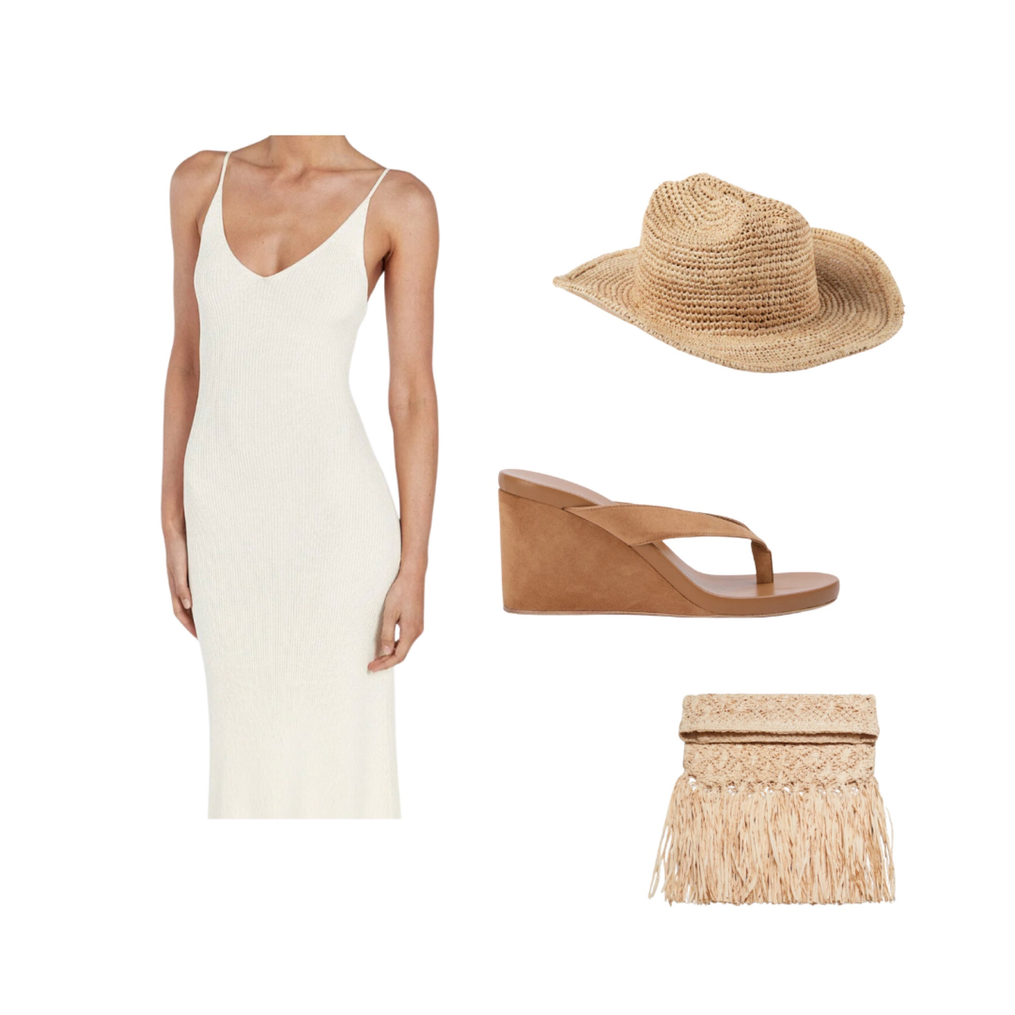 euro summer, beach to bar outfit! I love wearing straw accessories during summer! 