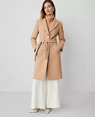 Belted Tie Waist Coat | Ann Taylor (US)