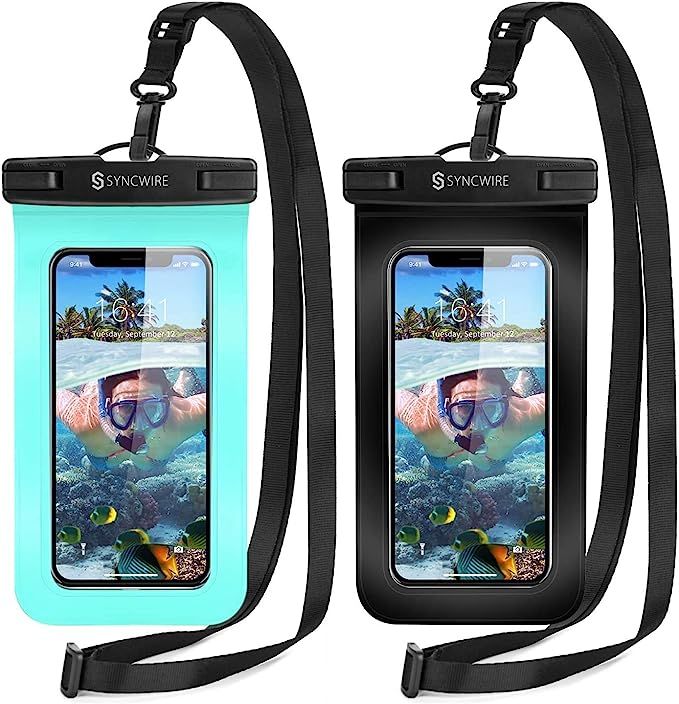 Syncwire Waterproof Phone Pouch [2-Pack] - Universal IPX8 Waterproof Phone Case Dry Bag with Lany... | Amazon (US)