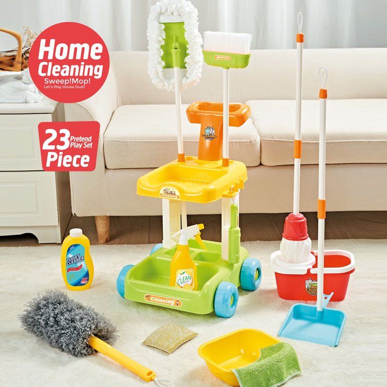 NETNEW NETNEW Kids Cleaning Set Toys for Girls Boys 3-6 Years Pretend Play Housekeeping Supplies ... | Walmart (US)