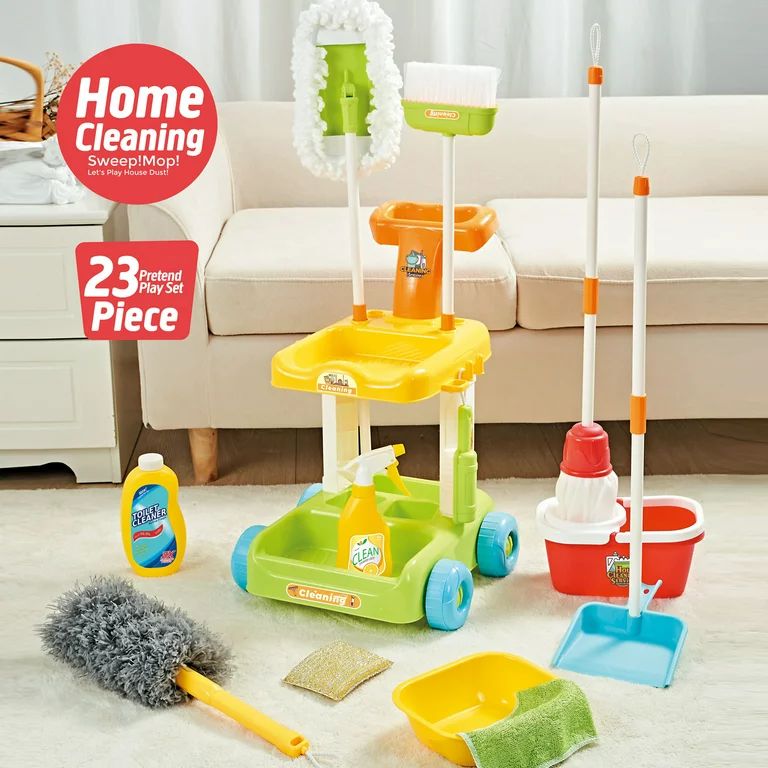 NETNEW NETNEW Kids Cleaning Set Toys for Girls Boys 3-6 Years Pretend Play Housekeeping Supplies ... | Walmart (US)