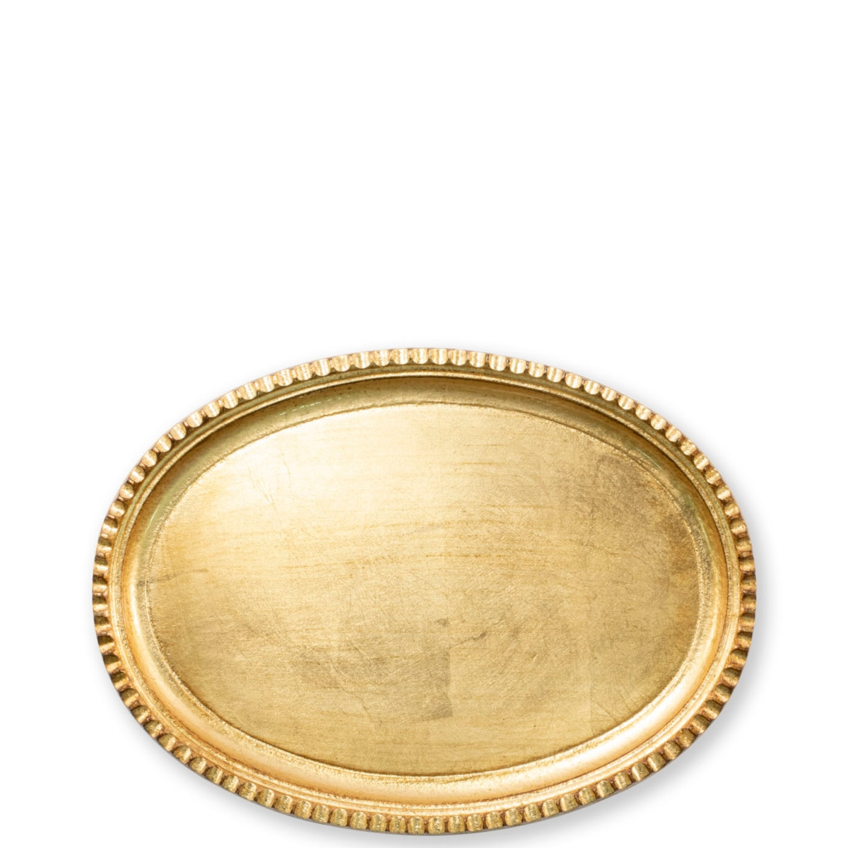 Vietri Florentine Wooden Small Oval Tray - Gold | Macy's