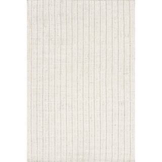 nuLOOM Aaleigha Casual Striped Wool Ivory 5 ft. x 8 ft. Area Rug VESE03B-508 - The Home Depot | The Home Depot
