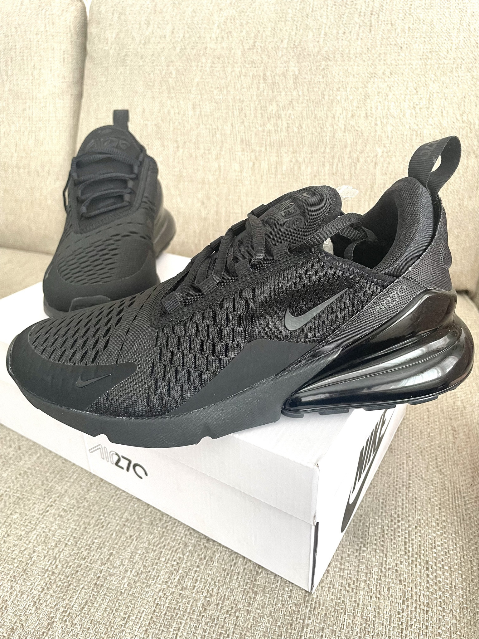 Got Nikes of my feet 😎 We got a pair for everyone in the family to match. 

New shoes, air max 270, Nike, all black

#LTKstyletip #LTKfamily #LTKmens