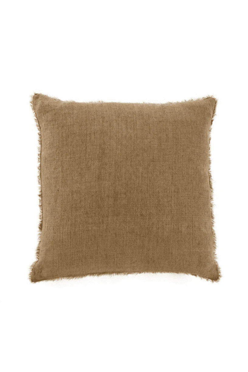 Fabiana Linen Pillow - Hazelnut | THELIFESTYLEDCO