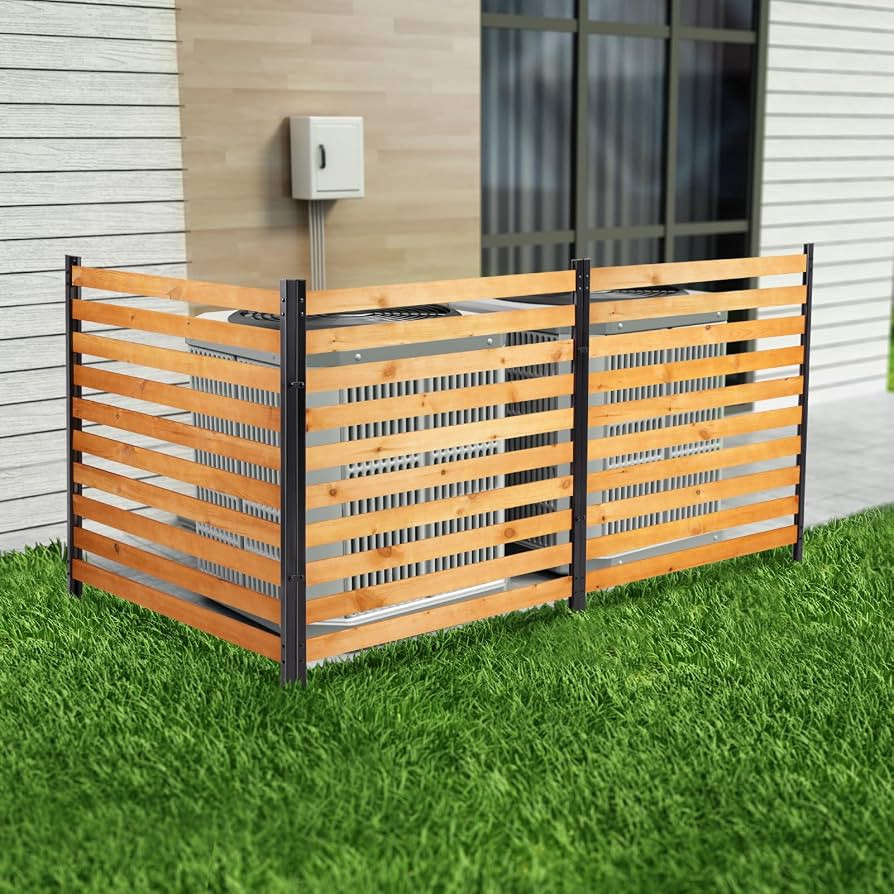 Svarog 3 Panels Outdoor Privacy Screen Fence Panels,Wood Privacy Screen Slatted No-Dig Fence kit ... | Amazon (US)