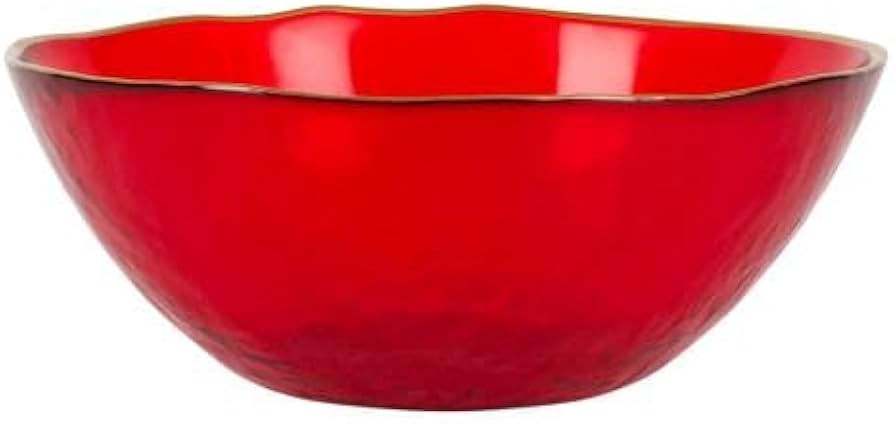 Vietri Holiday Glass Berry Bowl - 5.5" D Christmas Glassware Fruit/Snack Dish, Collectible Dinner... | Amazon (US)
